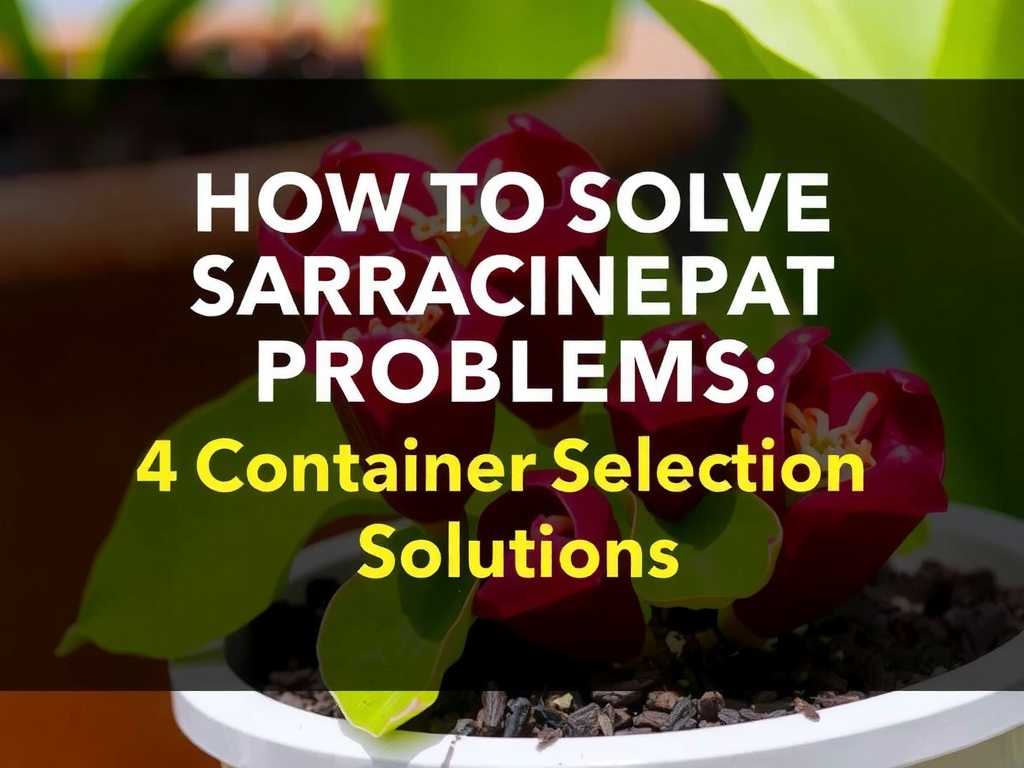 How to fix Sarracenia pot problems: 4 container selection solutions