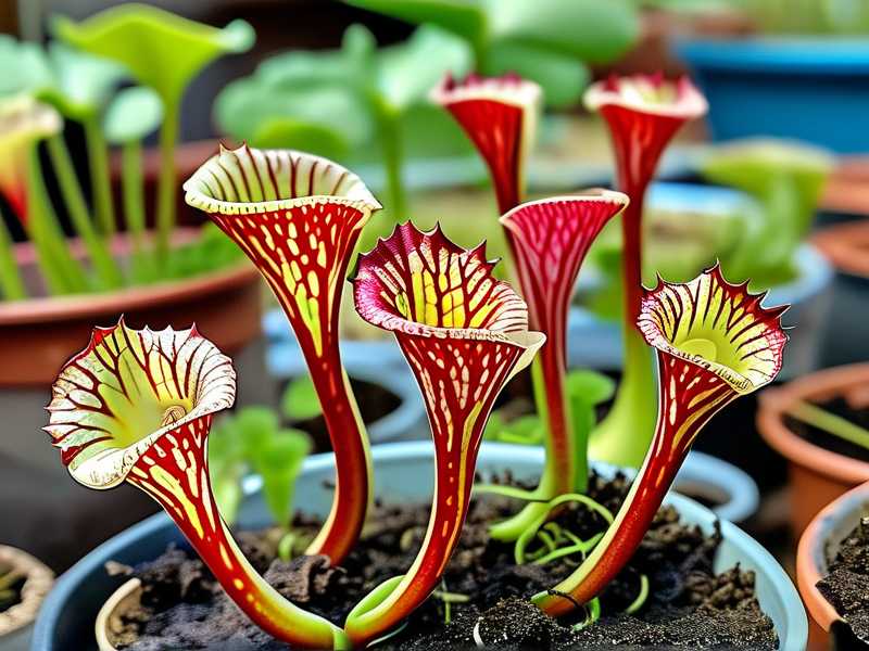 How to avoid splashing bog bed soil onto Sarracenia leaf crowns during watering