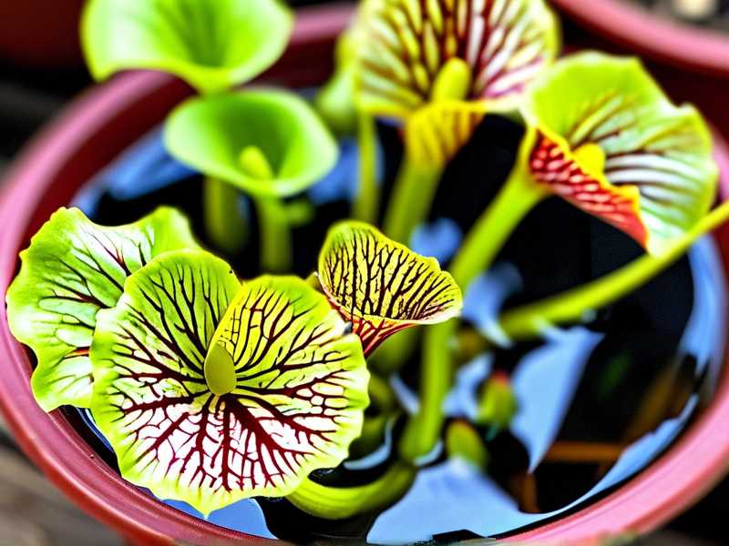 How to refill Sarracenia tray water only with pre-filtered low-mineral liquid sources