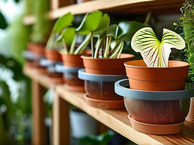 How to use battery-operated mini fans inside large Sarracenia indoor plant shelves