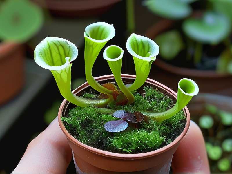 How to pair dwarf Sarracenia cultivars with small low bog companion moss plants