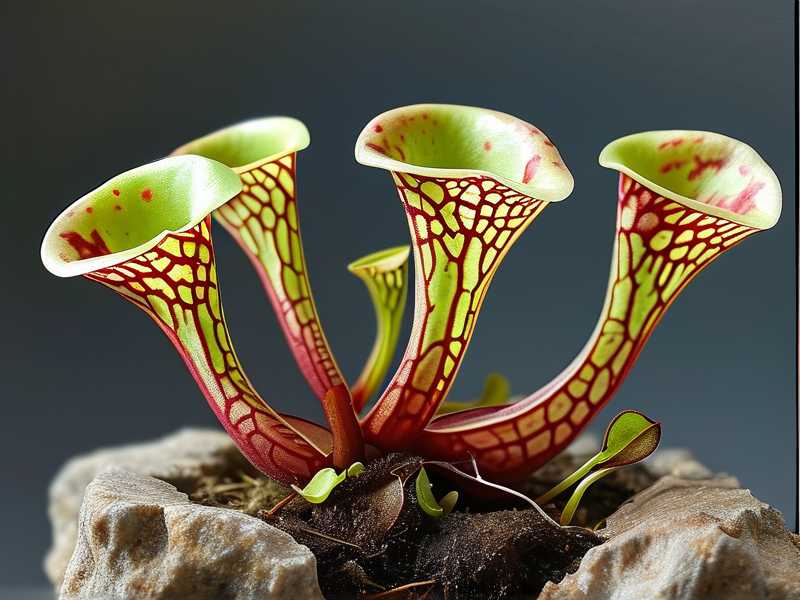 How to divide mature Sarracenia rhizomes during early spring before new pitcher growth