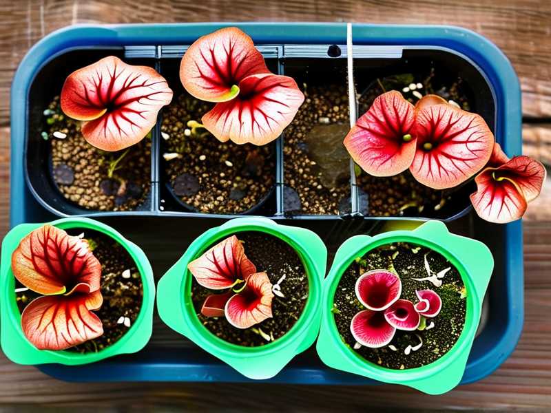 How to lift plastic germination domes daily to vent excess humidity for Sarracenia seeds