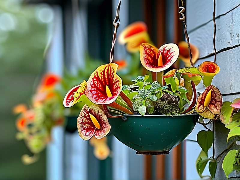 How to secure lightweight rooftop Sarracenia planters against strong seasonal wind gusts