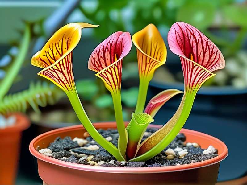 Low Light Tolerant Sarracenia for Indoor Shady Spots 6 Varieties
