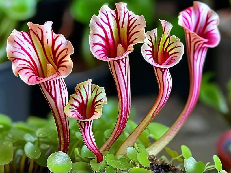 Rare Sarracenia Hybrids with Unique Pitcher Shapes 5 Types