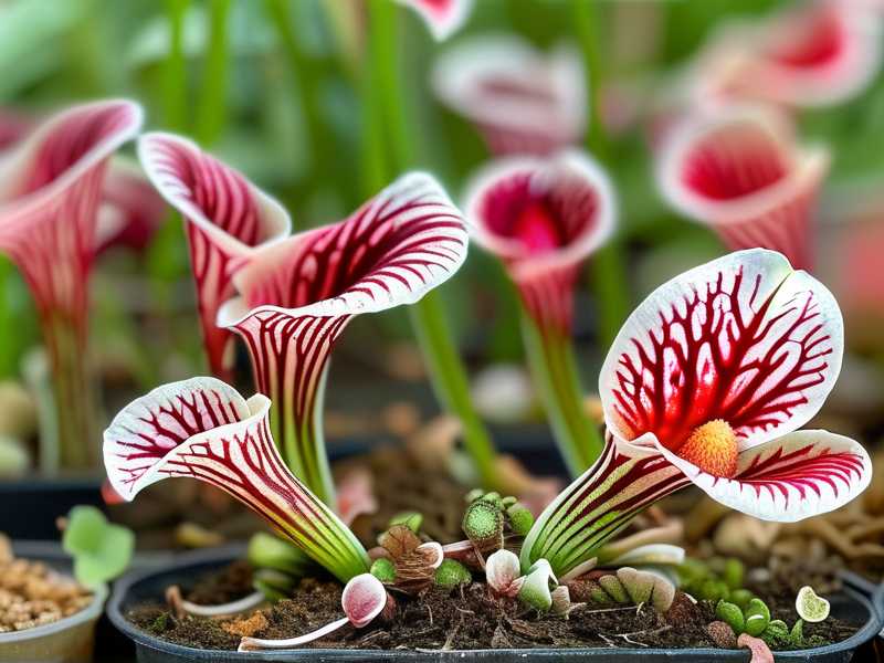 How to separate fast and slow growing Sarracenia varieties fixing uneven bog bed resource use