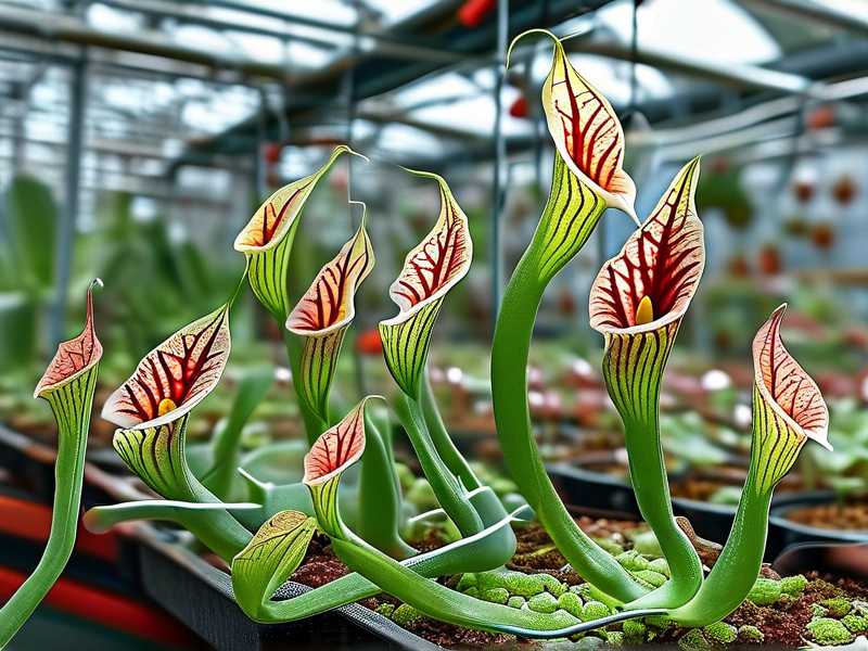 How to monitor digital temperature sensors fixing extreme greenhouse swings stressing Sarracenia